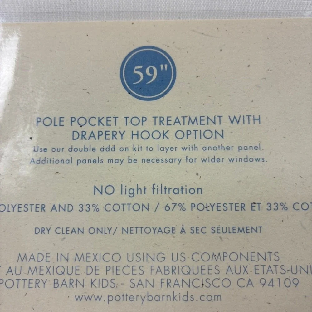Pottery Barn Kids blackout curtain
